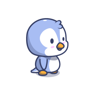 Cute cartoon Penguin character